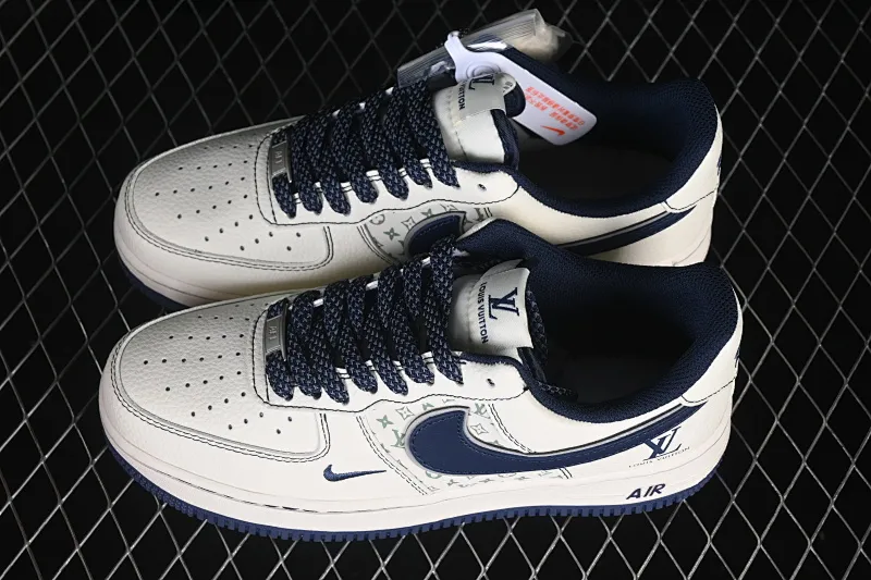 All categories Nk Air Force 1 Air Force series Nk Air Force 1 Low Air Force low top Nike Air Force 1'07 Low LV co-branded dark blue classic presbyopia Air Force 1 low top casual sneakers HH7518-078